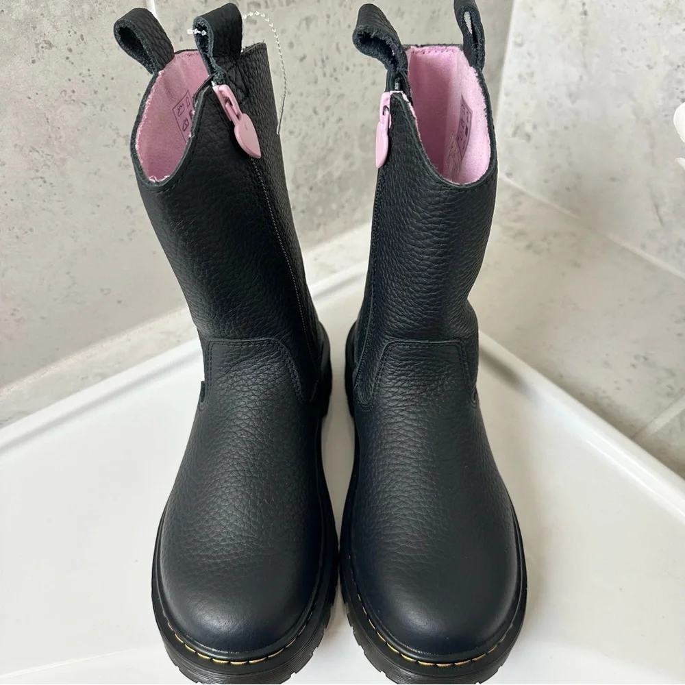 Dr. Martens Pink Interior Boots